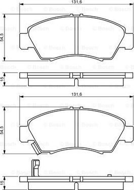 BOSCH 0 986 494 299 - Jarrupala, levyjarru inparts.fi