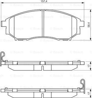 BOSCH 0 986 494 295 - Jarrupala, levyjarru inparts.fi