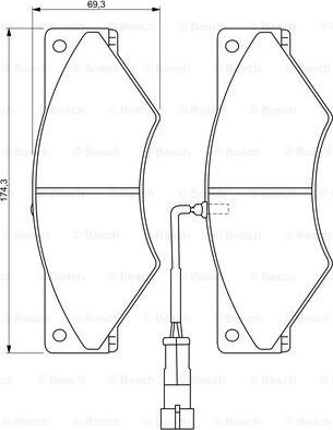 BOSCH 0 986 494 296 - Jarrupala, levyjarru inparts.fi