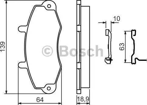 BOSCH 986460963 - Jarrupala, levyjarru inparts.fi