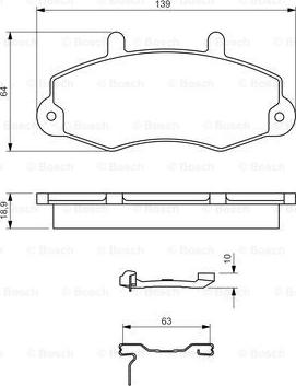 BOSCH 0 986 494 292 - Jarrupala, levyjarru inparts.fi