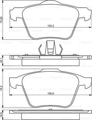 BOSCH 0 986 494 245 - Jarrupala, levyjarru inparts.fi