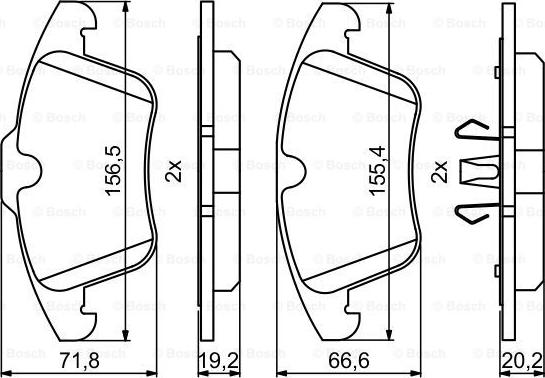 BOSCH 0 986 494 246 - Jarrupala, levyjarru inparts.fi