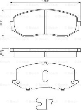 BOSCH 0 986 494 241 - Jarrupala, levyjarru inparts.fi