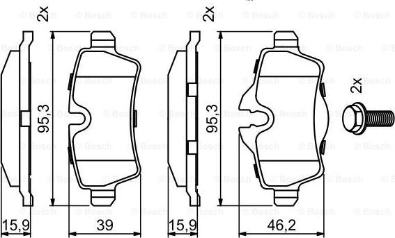 BOSCH 0 986 494 242 - Jarrupala, levyjarru inparts.fi