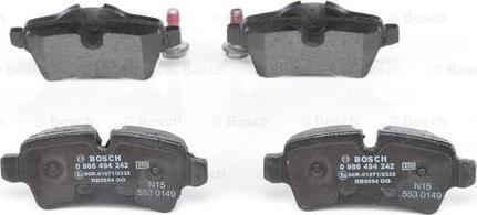 BOSCH 0 986 494 242 - Jarrupala, levyjarru inparts.fi