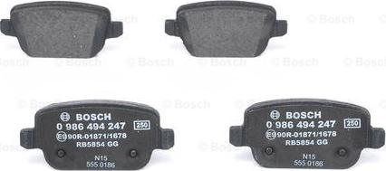 BOSCH 0 986 494 247 - Jarrupala, levyjarru inparts.fi