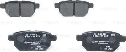 BOSCH 0 986 494 255 - Jarrupala, levyjarru inparts.fi