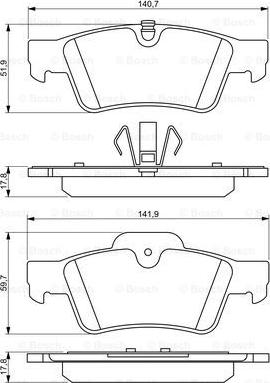 BOSCH 0 986 494 256 - Jarrupala, levyjarru inparts.fi