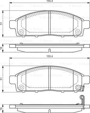 BOSCH 0 986 494 268 - Jarrupala, levyjarru inparts.fi