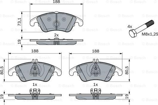 BOSCH 0 986 494 263 - Jarrupala, levyjarru inparts.fi