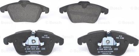 BOSCH 0 986 494 209 - Jarrupala, levyjarru inparts.fi