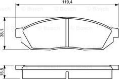 BOSCH 0 986 494 208 - Jarrupala, levyjarru inparts.fi