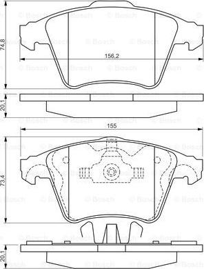 BOSCH 0 986 494 202 - Jarrupala, levyjarru inparts.fi