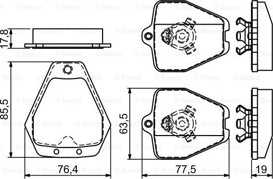 BOSCH 0 986 494 215 - Jarrupala, levyjarru inparts.fi