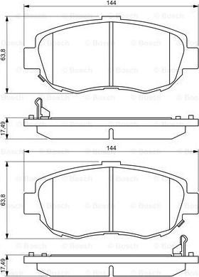 BOSCH 0 986 494 211 - Jarrupala, levyjarru inparts.fi