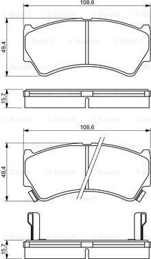 BOSCH 0 986 494 234 - Jarrupala, levyjarru inparts.fi