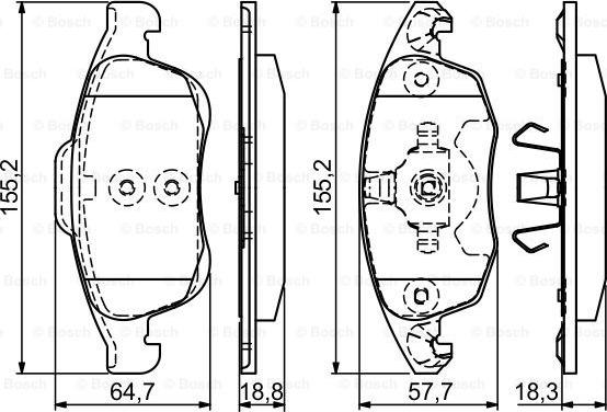 BOSCH 0 986 494 235 - Jarrupala, levyjarru inparts.fi