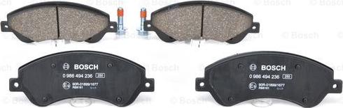 BOSCH 0 986 494 236 - Jarrupala, levyjarru inparts.fi