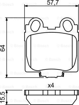 BOSCH 0 986 494 231 - Jarrupala, levyjarru inparts.fi