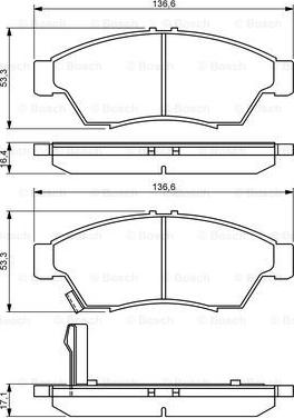 BOSCH 0 986 494 238 - Jarrupala, levyjarru inparts.fi