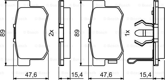 BOSCH 0 986 494 233 - Jarrupala, levyjarru inparts.fi