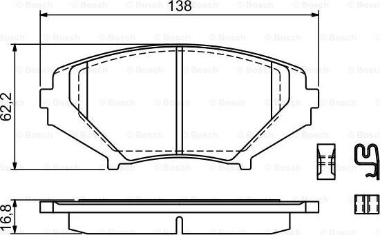 BOSCH 0 986 494 220 - Jarrupala, levyjarru inparts.fi