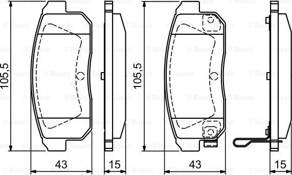 BOSCH 0 986 494 223 - Jarrupala, levyjarru inparts.fi