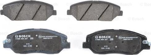 BOSCH 0 986 494 227 - Jarrupala, levyjarru inparts.fi