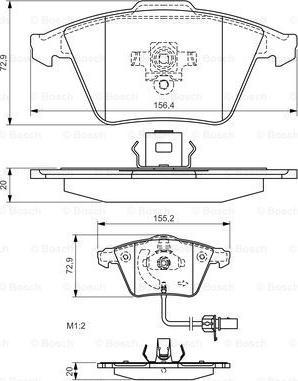 BOSCH 0 986 494 271 - Jarrupala, levyjarru inparts.fi