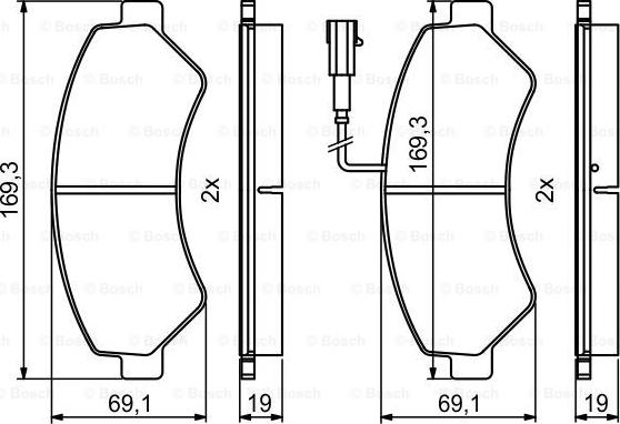 BOSCH 0 986 494 799 - Jarrupala, levyjarru inparts.fi