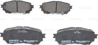 BOSCH 0 986 494 793 - Jarrupala, levyjarru inparts.fi