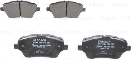 BOSCH 0 986 494 792 - Jarrupala, levyjarru inparts.fi