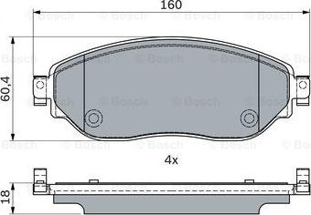 BOSCH 0 986 494 741 - Jarrupala, levyjarru inparts.fi