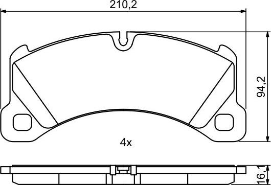 BOSCH 0 986 494 757 - Jarrupala, levyjarru inparts.fi