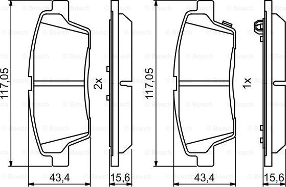 BOSCH 0 986 494 766 - Jarrupala, levyjarru inparts.fi