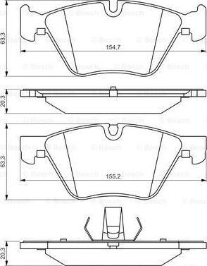 BOSCH 0 986 494 705 - Jarrupala, levyjarru inparts.fi