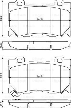 BOSCH 0 986 494 707 - Jarrupala, levyjarru inparts.fi