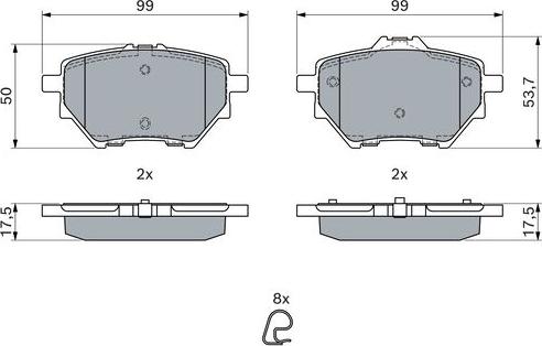 BOSCH 0 986 494 716 - Jarrupala, levyjarru inparts.fi