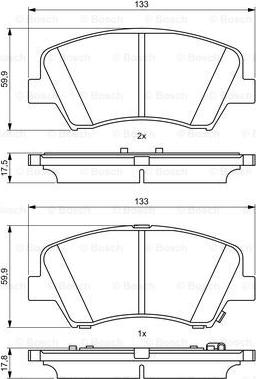 BOSCH 0 986 494 712 - Jarrupala, levyjarru inparts.fi