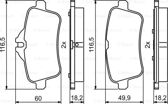 BOSCH 0 986 494 783 - Jarrupala, levyjarru inparts.fi