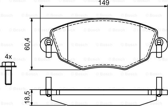 BOSCH 0 986 494 724 - Jarrupala, levyjarru inparts.fi