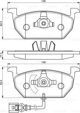 BOSCH 0 986 494 721 - Jarrupala, levyjarru inparts.fi