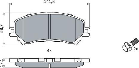 BOSCH 0 986 494 722 - Jarrupala, levyjarru inparts.fi