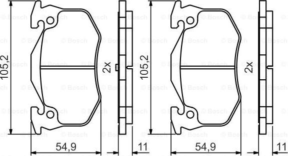 BOSCH 0 986 495 492 - Jarrupala, levyjarru inparts.fi