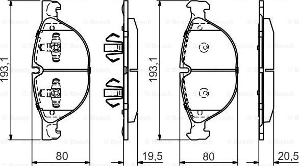 BOSCH 0 986 495 447 - Jarrupala, levyjarru inparts.fi