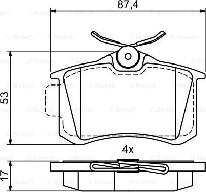 BOSCH 0 986 495 455 - Jarrupala, levyjarru inparts.fi