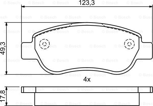 BOSCH 0 986 495 458 - Jarrupala, levyjarru inparts.fi