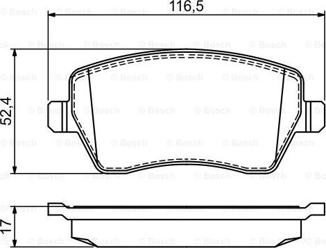 BOSCH 0 986 495 452 - Jarrupala, levyjarru inparts.fi