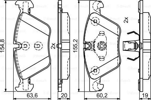 BOSCH 0 986 495 408 - Jarrupala, levyjarru inparts.fi